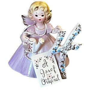 Vintage Josef Originals Birthday Angel Age 4 Lavender Dress w/ Tag & Label Japan